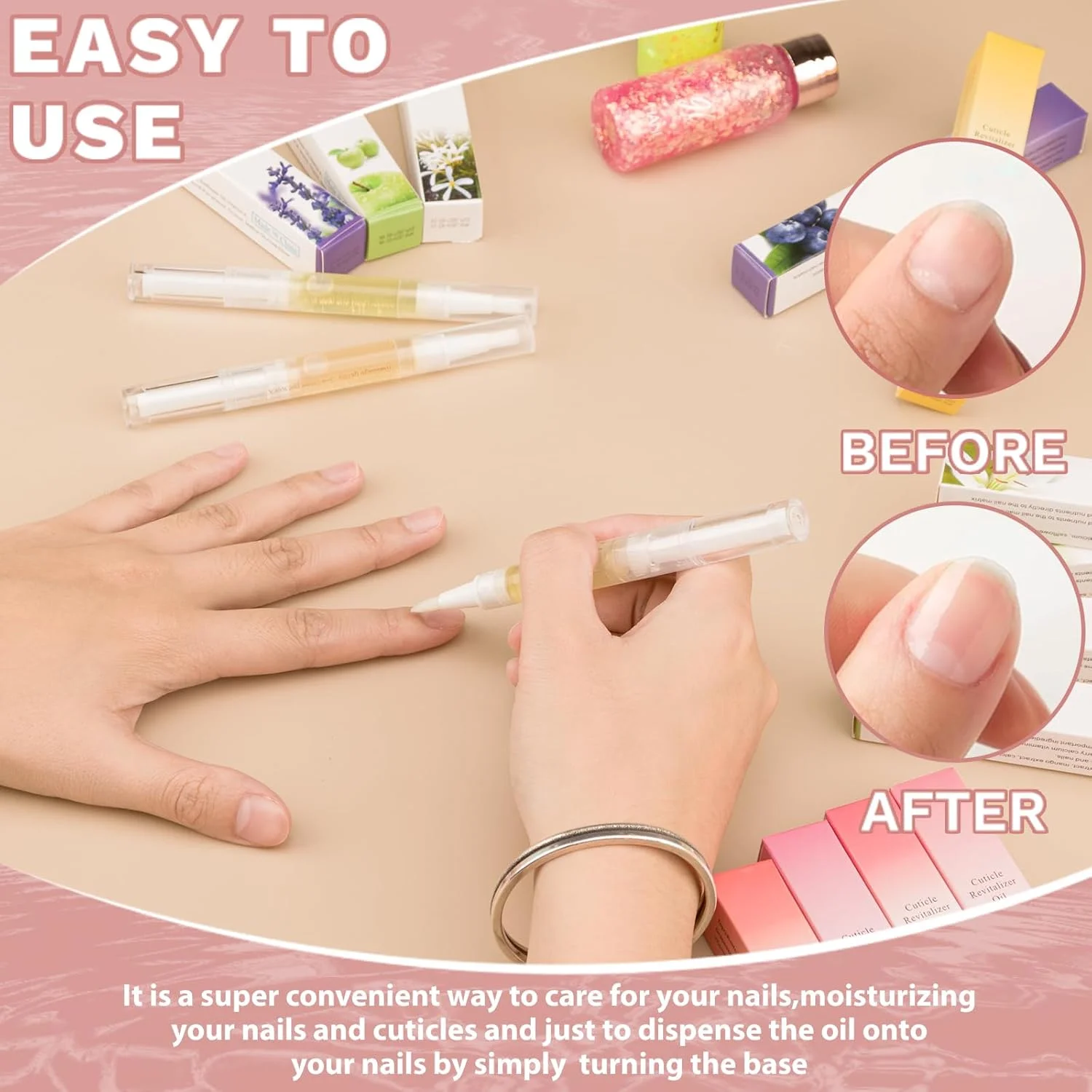 قلم تغذیه ناخن مشت، مجموعه 6 عددی قلم روغن کوتیکول ناخن، روغن تغذیه ناخن برای ترمیم و کوتیکول های خشک (طعم های مختلف) قلم تغذیه ناخن مشت، مجموعه 6 عددی قلم روغن کوتیکول ناخن، روغن تغذیه ناخن برای ترمیم و کوتیکول های خشک (طعم های مختلف)