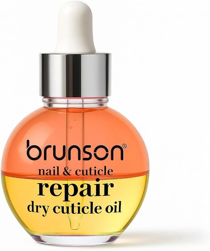 روغن ترمیم ناخن و کوتیکول برونسون، 30 میلی لیتر – روغن کوتیکول آبرسان و مغذی دو لایه با ویتامین E – روغن کوتیکول با کیفیت سالن برای ناخن های خشک و شکننده و رشد ناخن – جذب سریع و غیر چرب