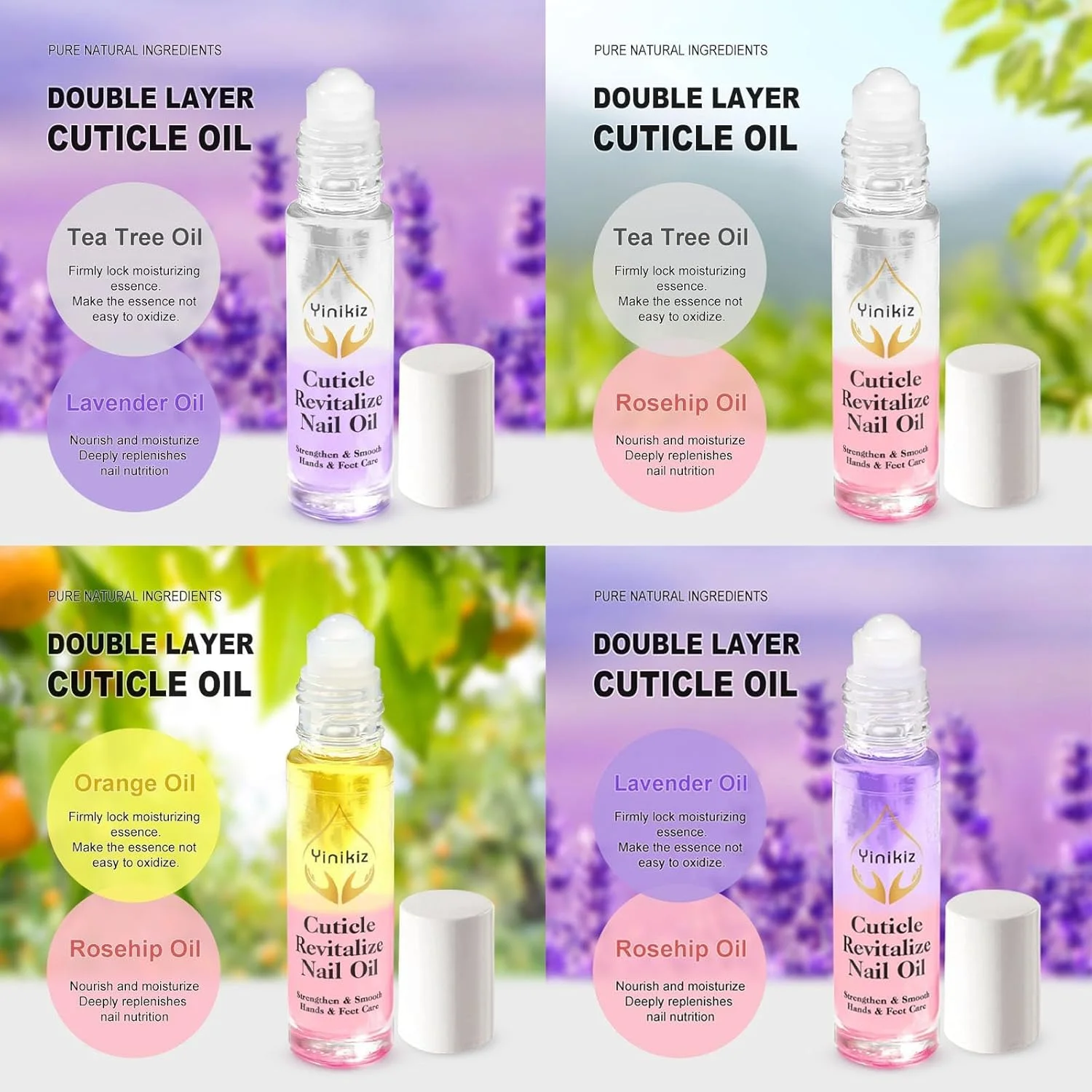 روغن کوتیکول رولی آزونی، 4 عدد روغن کوتیکول معطر طبیعی، روغن کوتیکول برای ترمیم خشکی و آسیب دیدگی ناخن ها و کوتیکول، روغن ناخن کوتیکول مرطوب کننده و تقویت کننده مراقبت از ناخن، روغن ناخن/کوتیکول روغن کوتیکول رولی آزونی، 4 عدد روغن کوتیکول معطر طبیعی، روغن کوتیکول برای ترمیم خشکی و آسیب دیدگی ناخن ها و کوتیکول، روغن ناخن کوتیکول مرطوب کننده و تقویت کننده مراقبت از ناخن، روغن ناخن/کوتیکول