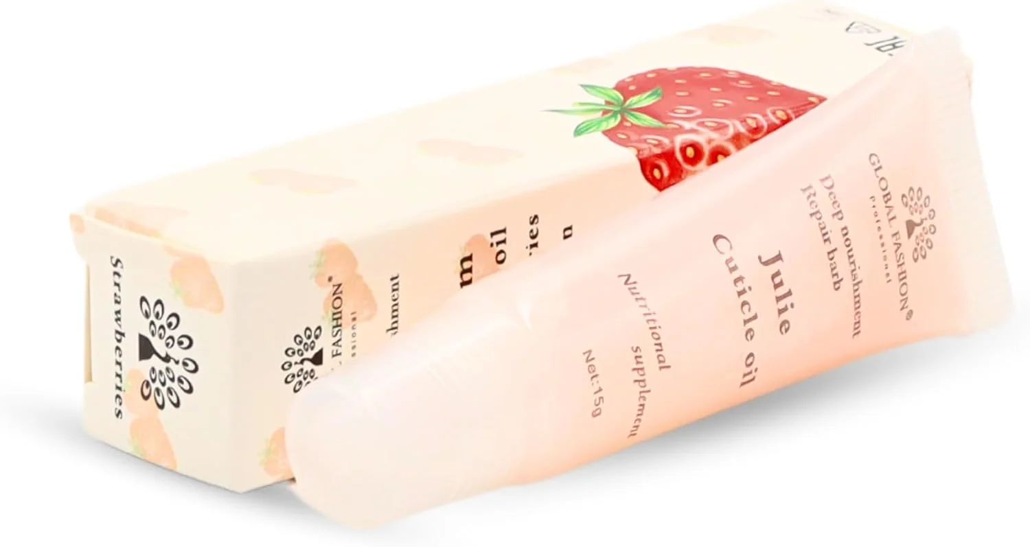 کرم کوتیکول حرفه ای گلوبال فشن - رایحه گیلاس + ویتامین ها - مراقبت مغذی از ناخن و کوتیکول (توت فرنگی + ویتامین)