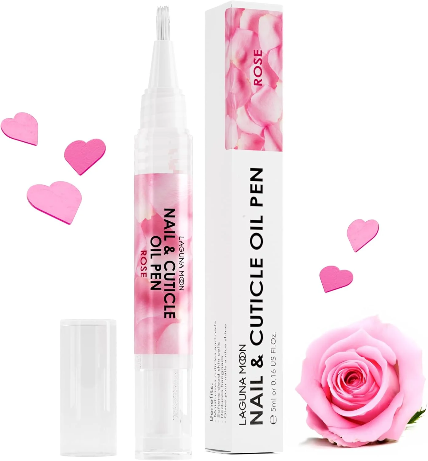 روغن کوتیکول و ناخن لاگونامون، روغن دانه جوجوبا، درمان دست و ناخن، روغن ناخن رز، 5 میلی لیتر