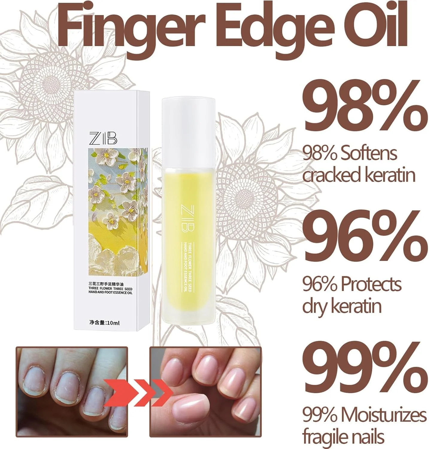 روغن کوتیکول ناخن FUIN، روغن مرطوب کننده ناخن، ویتامین E و B ارگانیک، روغن کوتیکول ناخن گیاهی، روغن ناخن تسکین دهنده و مرطوب کننده با طراحی قطره چکان برای مراقبت از ناخن های خشک و زبر (30 میلی لیتر) روغن کوتیکول ناخن FUIN، روغن مرطوب کننده ناخن، ویتامین E و B ارگانیک، روغن کوتیکول ناخن گیاهی، روغن ناخن تسکین دهنده و مرطوب کننده با طراحی قطره چکان برای مراقبت از ناخن های خشک و زبر (30 میلی لیتر)