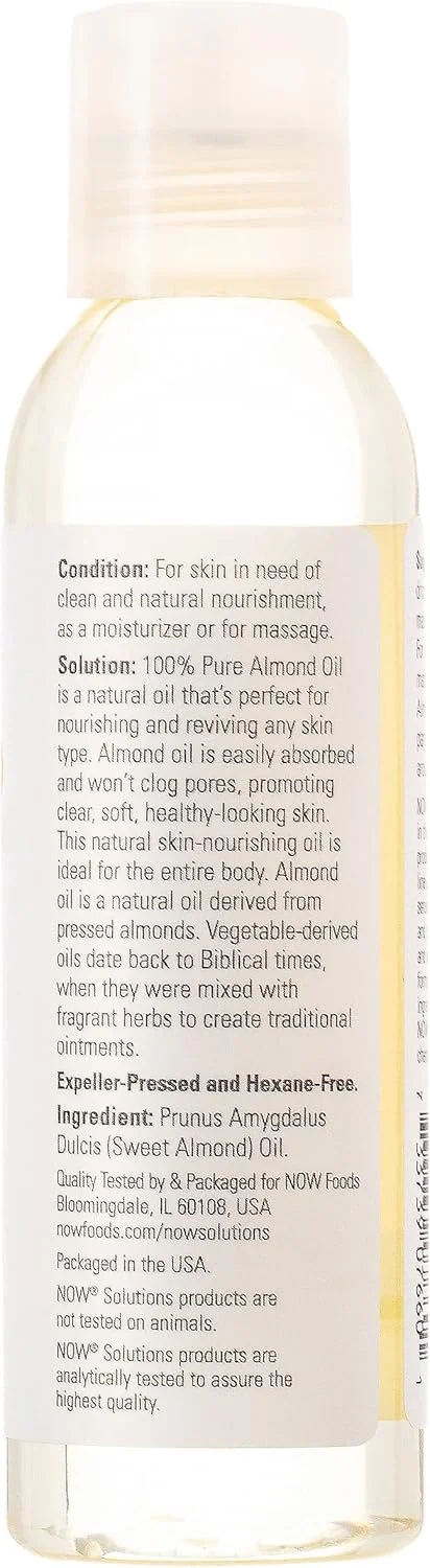 روغن بادام شیرین ناو سولوشنز، روغن مرطوب کننده ۱۰۰٪ خالص روغن بادام شیرین ناو سولوشنز، روغن مرطوب کننده ۱۰۰٪ خالص