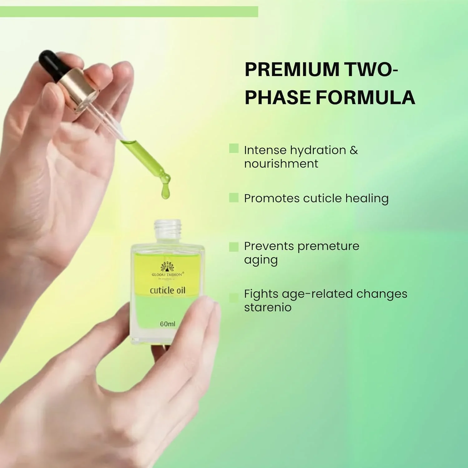 روغن کوتیکول 6۰ میلی لیتر - درمان ناخن و کوتیکول با روغن جوجوبا، ویتامین ای و روغن بادام شیرین - آبرسانی عمیق، تغذیه و ترمیم، تقویت ناخن های شکننده - قطره چکان برای مراقبت در سالن و منزل (سیب) روغن کوتیکول 6۰ میلی لیتر - درمان ناخن و کوتیکول با روغن جوجوبا، ویتامین ای و روغن بادام شیرین - آبرسانی عمیق، تغذیه و ترمیم، تقویت ناخن های شکننده - قطره چکان برای مراقبت در سالن و منزل (سیب)