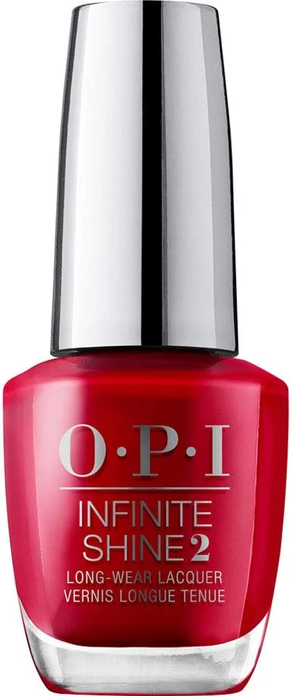 لاک ناخن بادوام OPI Infinite Shine 2، رنگ خیلی داغ، لاک قرمز بادوام، 15 میلی لیتر