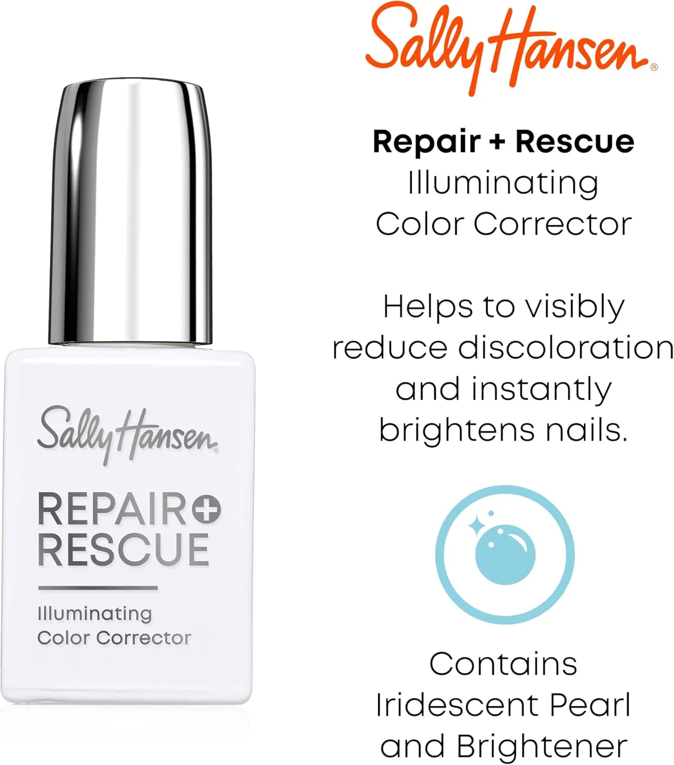 اصلاح کننده رنگ ناخن سالی هانسن مدل Repair + Rescue، کاهش تغییر رنگ، روشن کننده ناخن اصلاح کننده رنگ ناخن سالی هانسن مدل Repair + Rescue، کاهش تغییر رنگ، روشن کننده ناخن