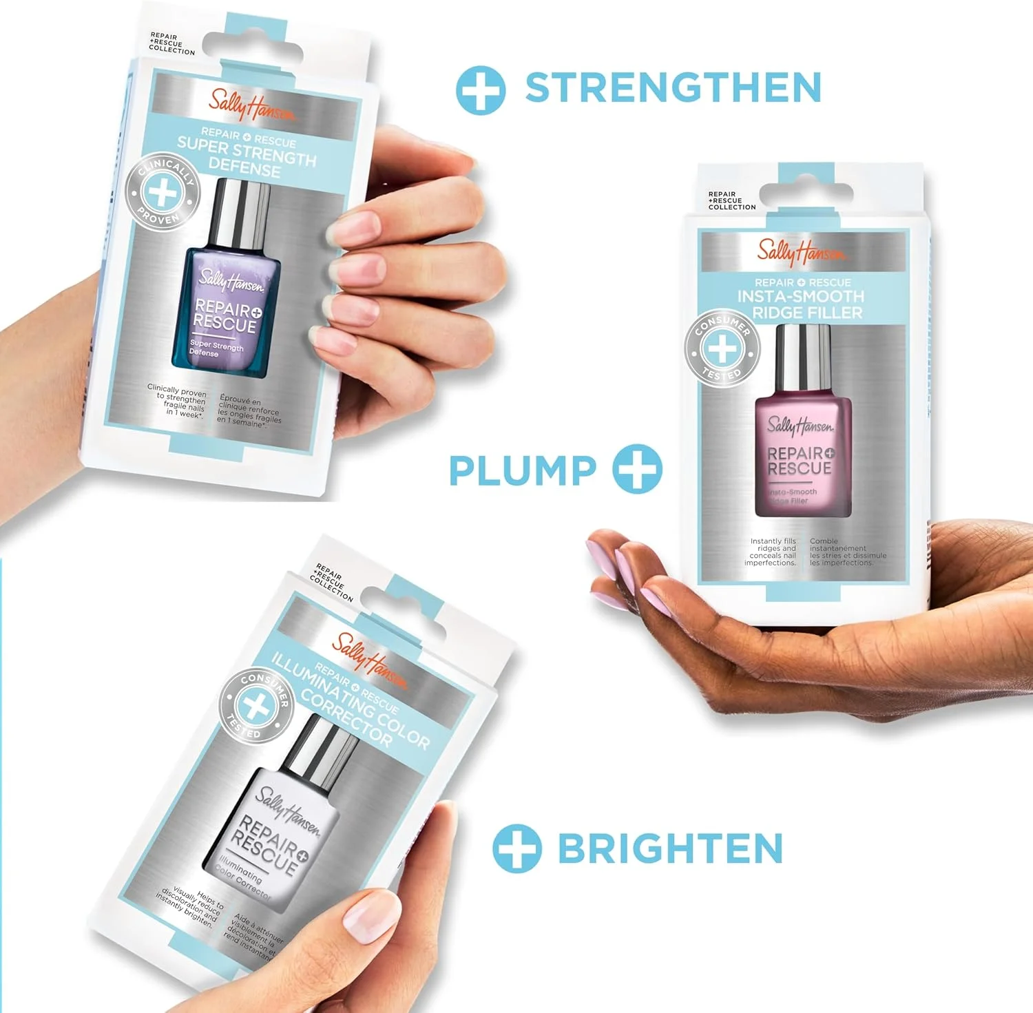 اصلاح کننده رنگ ناخن سالی هانسن مدل Repair + Rescue، کاهش تغییر رنگ، روشن کننده ناخن اصلاح کننده رنگ ناخن سالی هانسن مدل Repair + Rescue، کاهش تغییر رنگ، روشن کننده ناخن