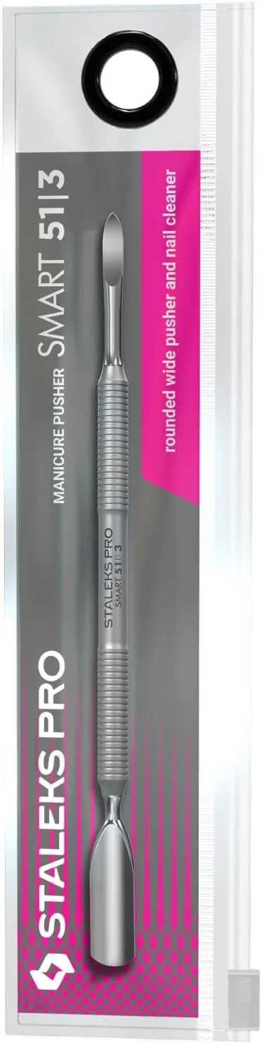 ابزار مانیکور دو طرفه استالکس پرو SMART 51 Type 3 - عقب زننده کوتیکول پهن و تمیز کننده ناخن - ابزار استیل ضد زنگ ابزار مانیکور دو طرفه استالکس پرو SMART 51 Type 3 - عقب زننده کوتیکول پهن و تمیز کننده ناخن - ابزار استیل ضد زنگ