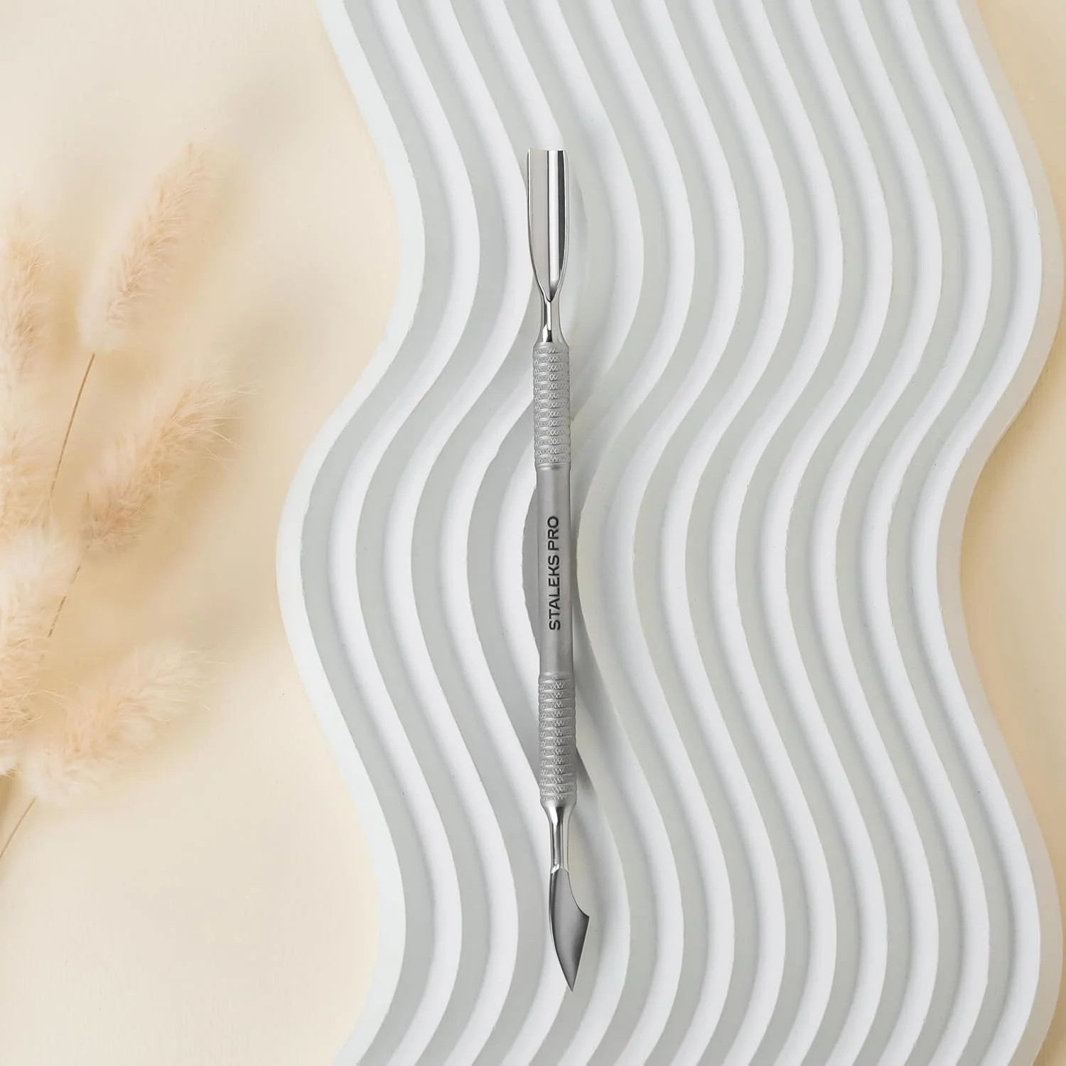 عقب زننده کوتیکول دو طرفه STALEKS PRO by Natury Nails - نوک گرد بزرگ و نوک تمیز کننده - مانیکور و پدیکور - استیل ضد زنگ - Smart 51/2