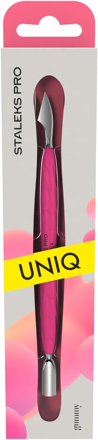 عقب زن مانیکور استالکس با دسته سیلیکونی، عقب زن گرد باریک، تبرچه، مجموعه 10 عددی