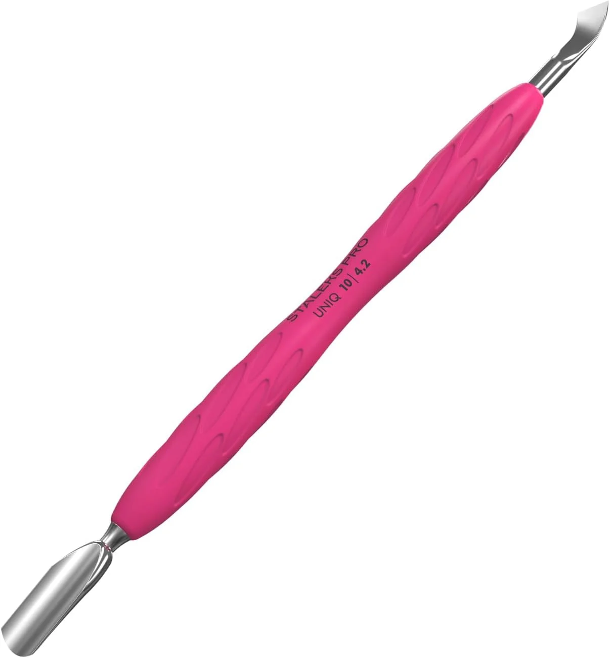 استالکس UNIQ عقب زن مانیکور با دسته سیلیکونی، مدل 10 نوع 4.2، عقب زن باریک گرد + تیغه خمیده استالکس UNIQ عقب زن مانیکور با دسته سیلیکونی، مدل 10 نوع 4.2، عقب زن باریک گرد + تیغه خمیده