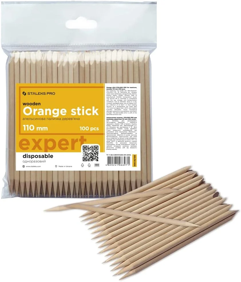 گوشت کوب چوبی عقب برنده کوتیکول استالکس ویجی مناسب مانیکور، پدیکور، طراحی ناخن و نقطه گذاری (100 عدد) گوشت کوب چوبی عقب برنده کوتیکول استالکس ویجی مناسب مانیکور، پدیکور، طراحی ناخن و نقطه گذاری (100 عدد)