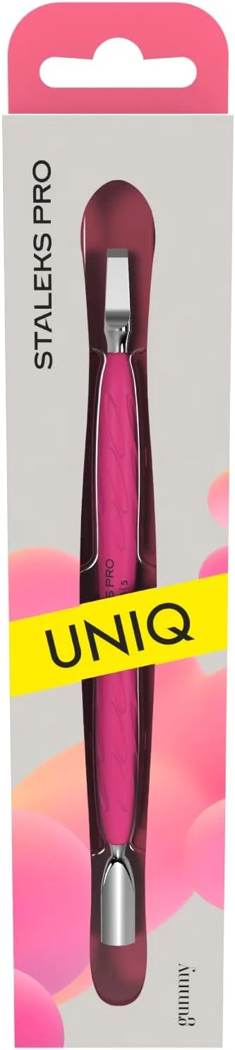 پوشر مانیکور استالکس با دسته سیلیکونی، پوشر باریک گرد، تیغه پهن