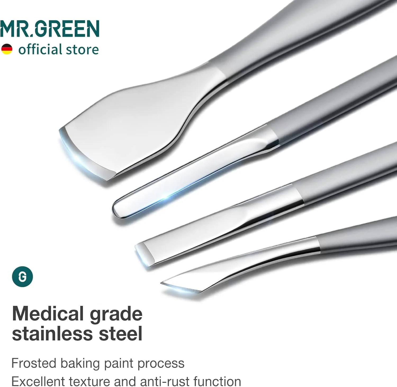 ست چاقوی پدیکور MR.GREEN، ابزارهای حرفه ای برای ناخن های فرورفته، ابزارهای مراقبت از پا، ست های استیل ضد زنگ شامل نیپر و ابزار حذف پوست (ست 7 عددی) ست چاقوی پدیکور MR.GREEN، ابزارهای حرفه ای برای ناخن های فرورفته، ابزارهای مراقبت از پا، ست های استیل ضد زنگ شامل نیپر و ابزار حذف پوست (ست 7 عددی)