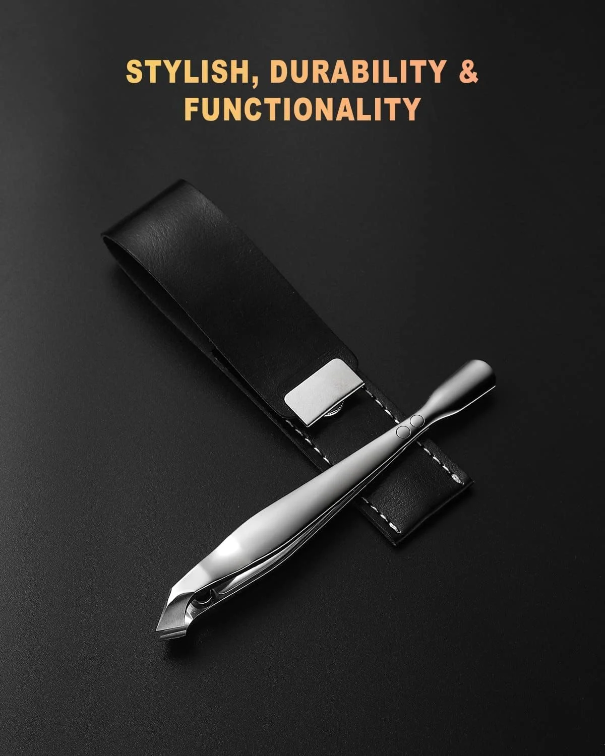 گوشت‌گیر باریک اکسفور با عقب‌راننده، ابزار مانیکور فولاد ضد زنگ تک عددی، گوشت‌گیر کوچک قابل حمل باریک (5 میلی‌متر)