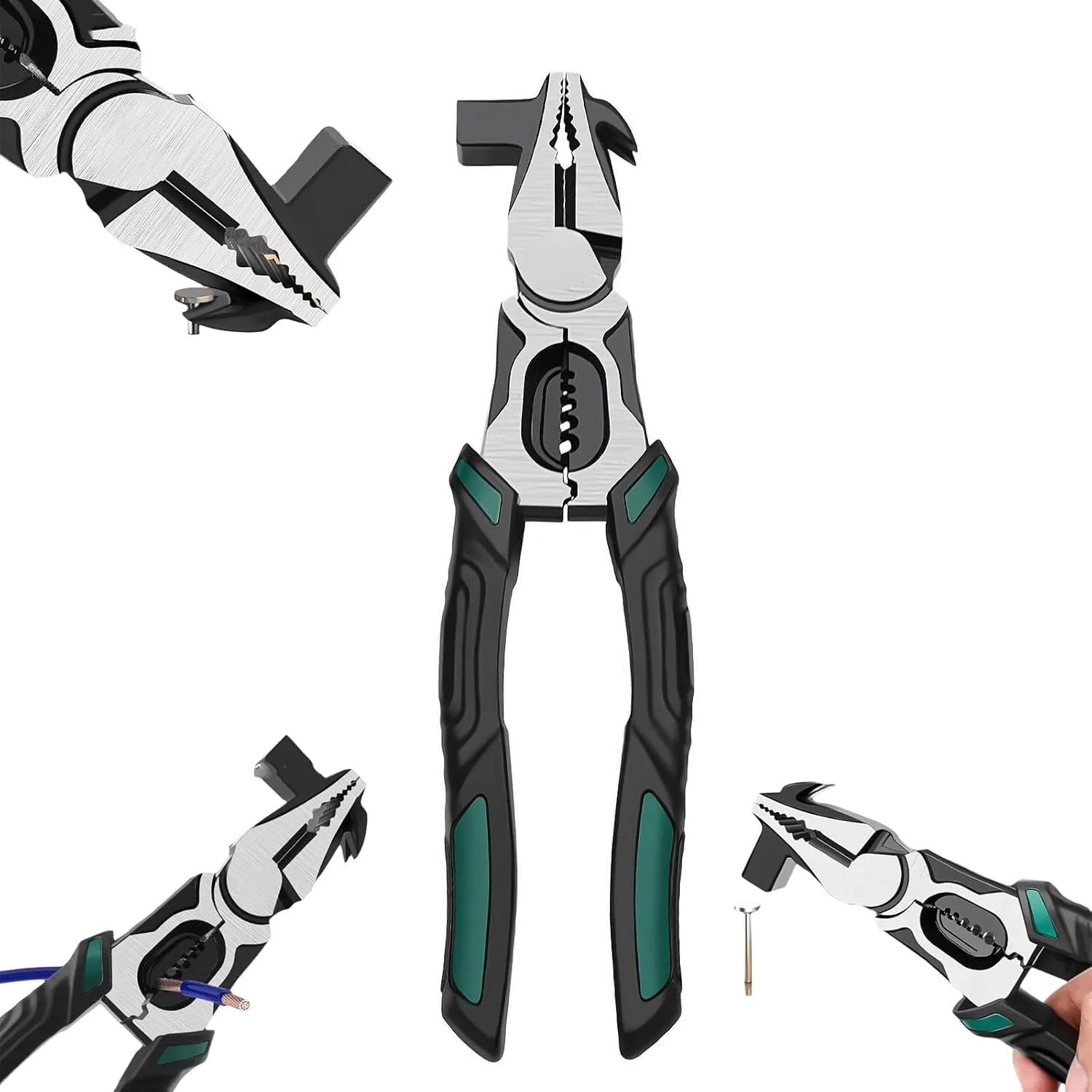 انبر پیچ گوشتی ۹ اینچی، سیم چین چند منظوره، ابزار حذف کننده پیچ و مهره آسیب دیده یا زنگ زده