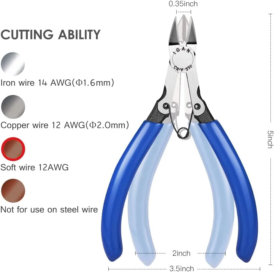 سیم چین های فلاش کاتر Excefore، مدل سیم چین اسپرول برای کاردستی، فوق العاده تیز و دقیق CR-V، ایده آل برای برش تمیز و نیازهای برش دقیق