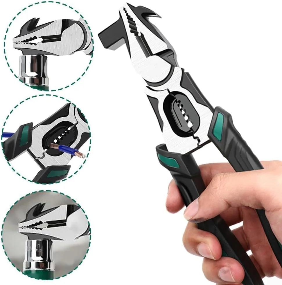 انبر پیچ گوشتی ۹ اینچی، سیم چین چند منظوره، ابزار حذف کننده پیچ و مهره آسیب دیده یا زنگ زده