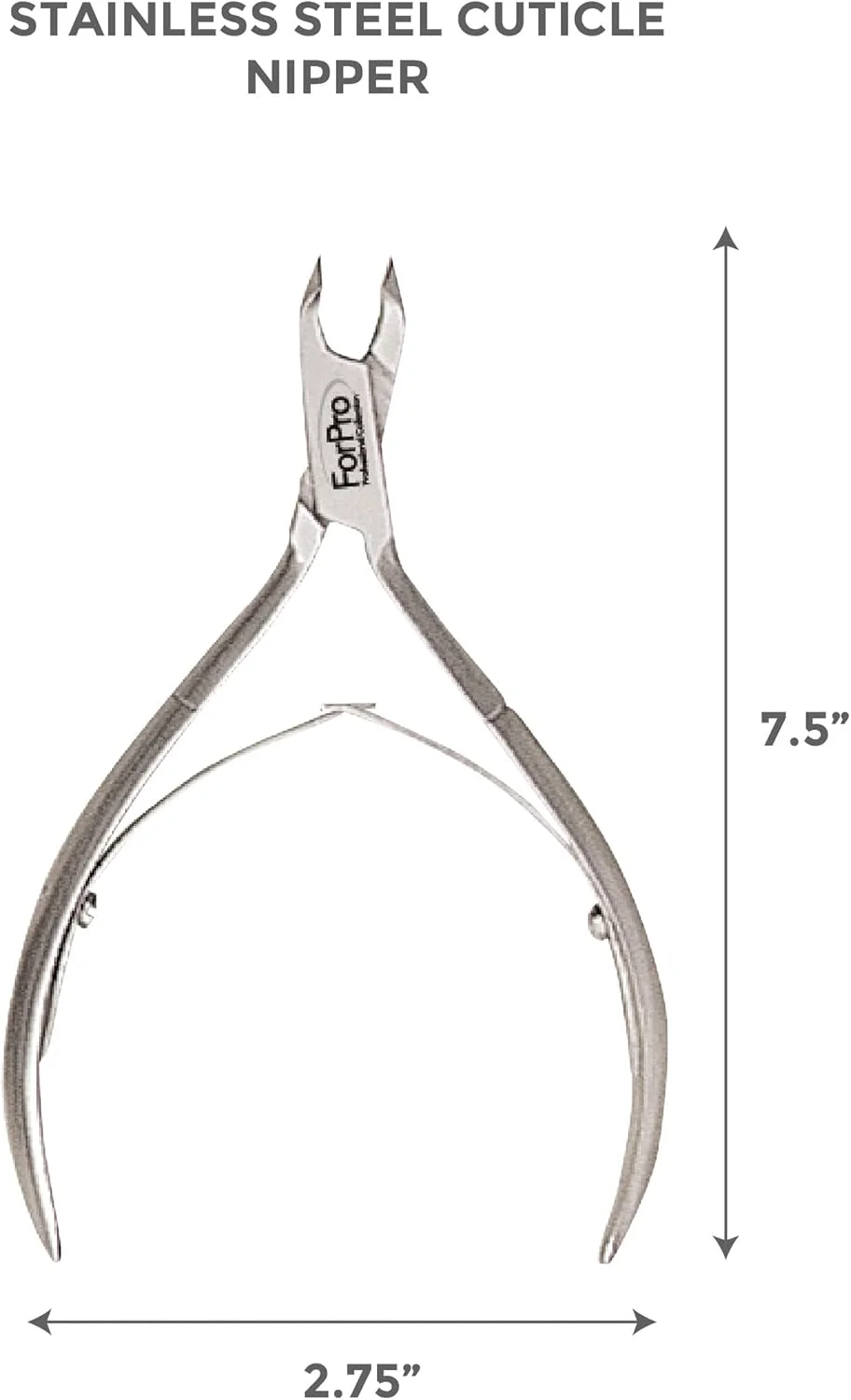 انبرک کوتیکول فورپرو کالکشن حرفه ای، انبرک استیل ضد زنگ برای مرتب کردن کوتیکول ها و گوشه های ناخن، فک ¼ انبرک کوتیکول فورپرو کالکشن حرفه ای، انبرک استیل ضد زنگ برای مرتب کردن کوتیکول ها و گوشه های ناخن، فک ¼