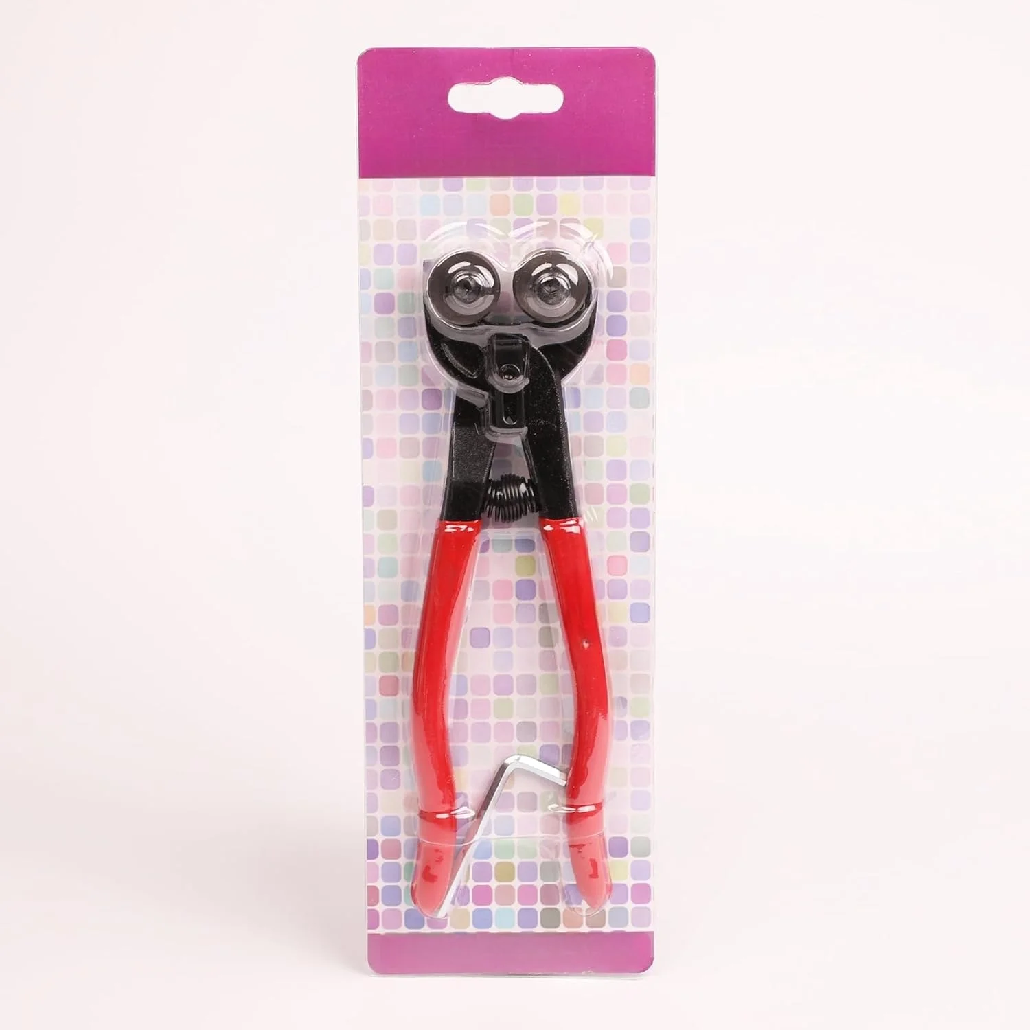 انبر کاشی شیشه ای فروشگاه سفید - انبر موزاییک شیشه ای چرخ دار سنگین و انبر کاشی سرامیکی HD، انبردست برش کاشی با دسته نرم - انبردست شکل دهی، ابزار برش انبر (سایز: 8 اینچ)