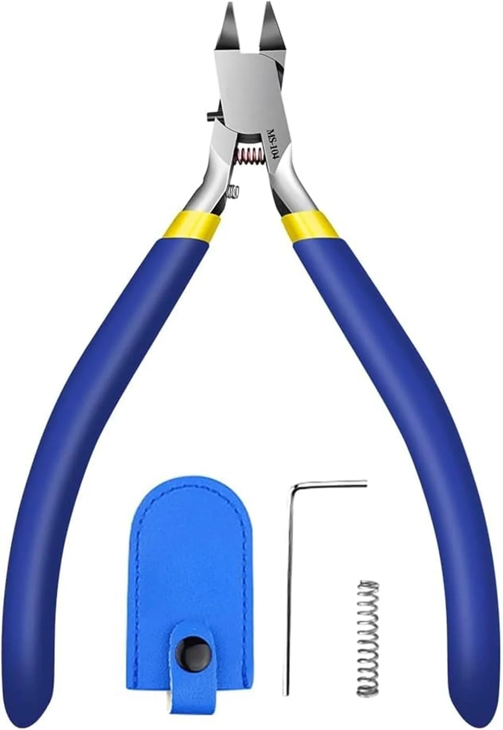 قیچی مدل نیپر فروشگاه سفید، سیم چین 5 اینچی، برای تعمیر مدل پلاستیکی گاندام و ثابت کردن، سیم چین کوچک حرفه ای با فنر برای گل های مصنوعی، ساخت مدل DIY (آبی) قیچی مدل نیپر فروشگاه سفید، سیم چین 5 اینچی، برای تعمیر مدل پلاستیکی گاندام و ثابت کردن، سیم چین کوچک حرفه ای با فنر برای گل های مصنوعی، ساخت مدل DIY (آبی)