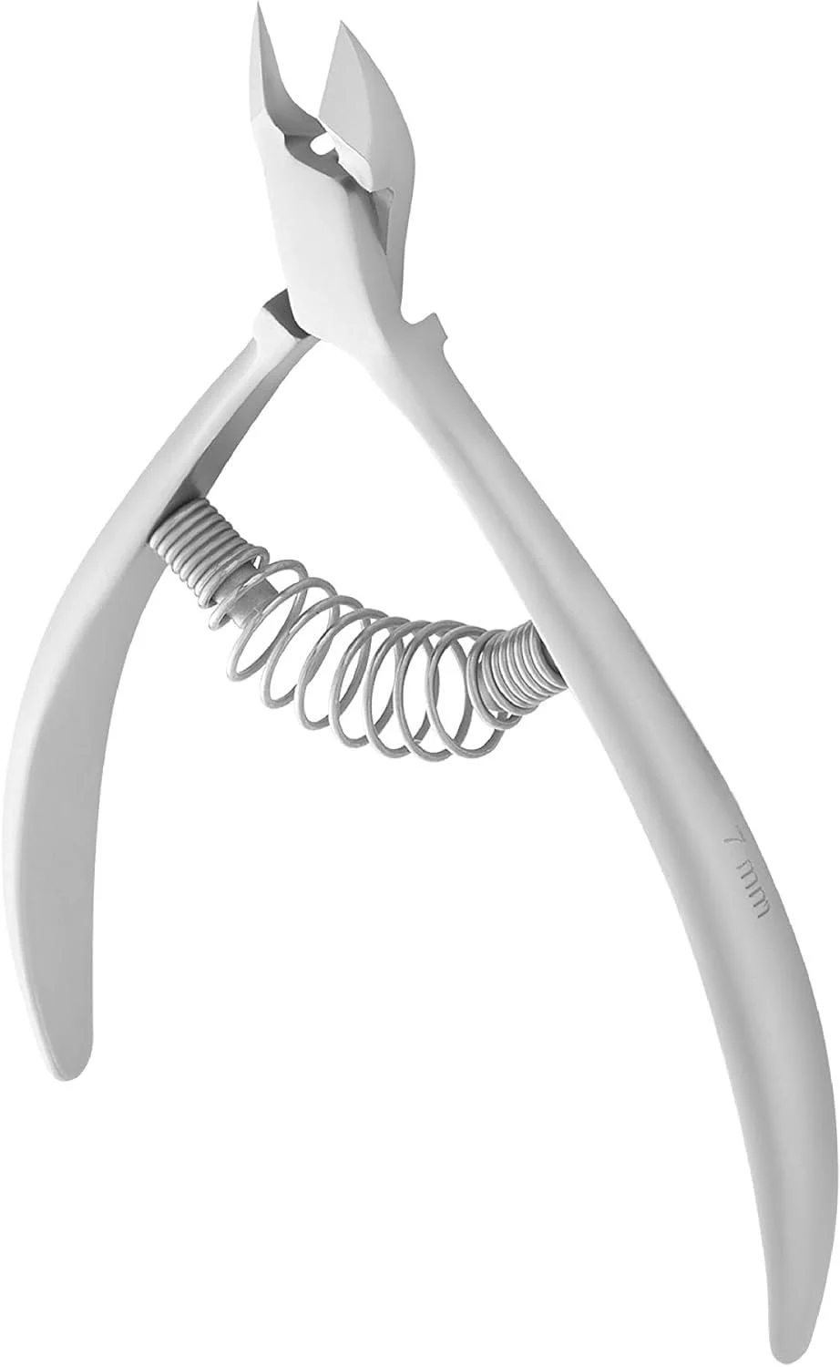 انبرک های کوتیکول حرفه ای دست ساز نوک تیز استیل ضد زنگ فروشگاه سفید. تیغه 7 میلی متری 30 با محافظ تیغه.