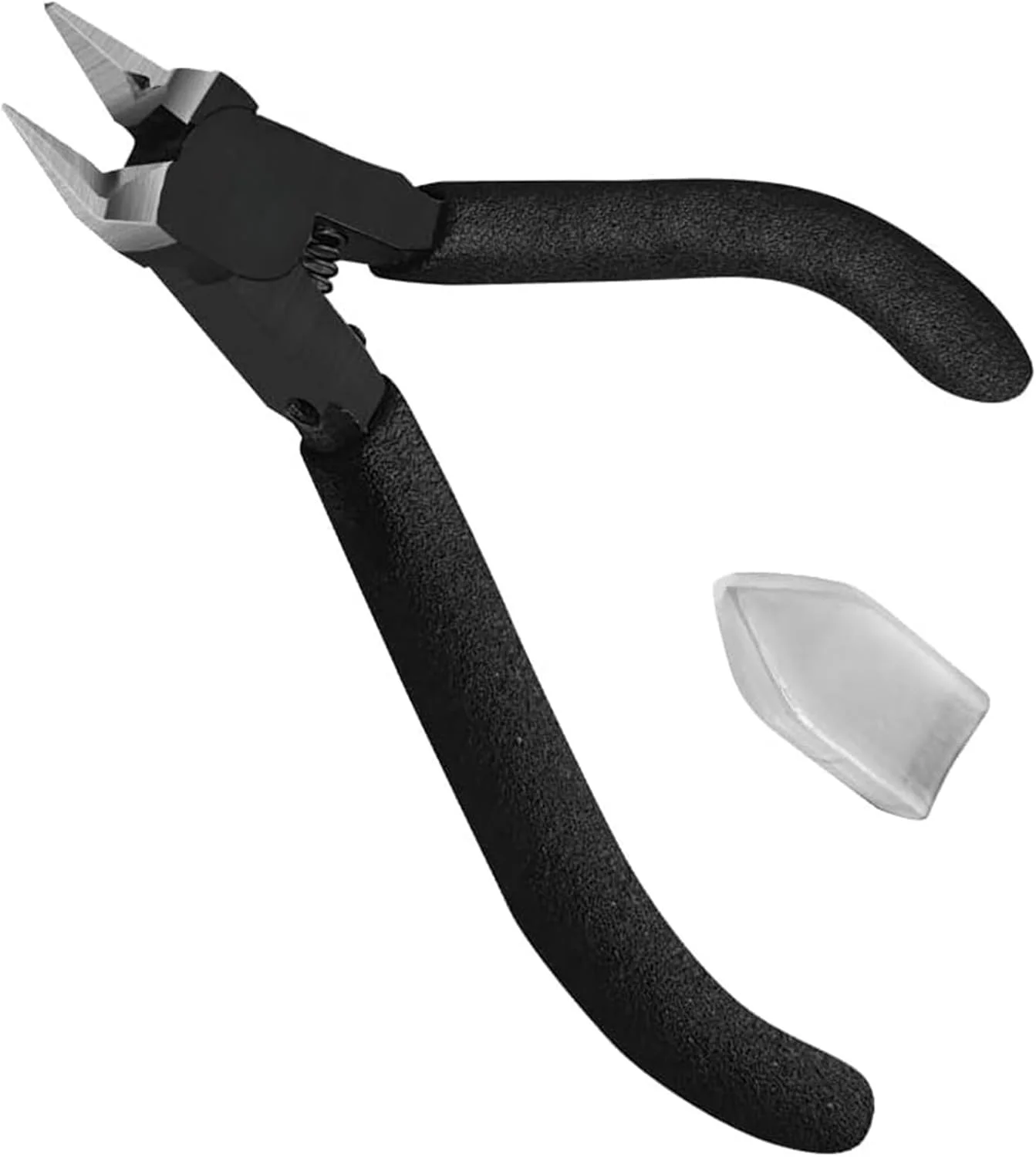 انبر مدل THE WHITE SHOP، با تیغه تیز و نازک و جعبه تیغه، ابزار مدل پلاستیکی، سیم چین برای ساخت، تعمیر و اصلاح گاندام، مشکی (اندازه: MS-100)