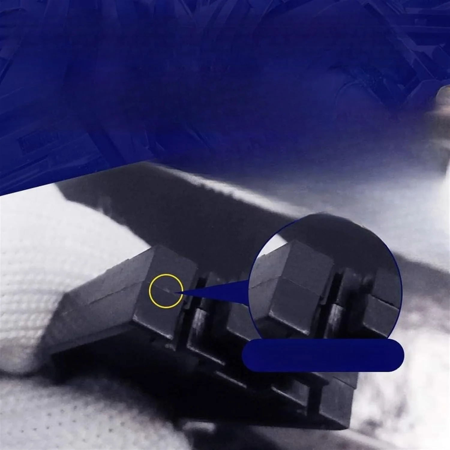 انبر مدل THE WHITE SHOP، با تیغه تیز و نازک و جعبه تیغه، ابزار مدل پلاستیکی، سیم چین برای ساخت، تعمیر و اصلاح گاندام، مشکی (اندازه: MS-100)