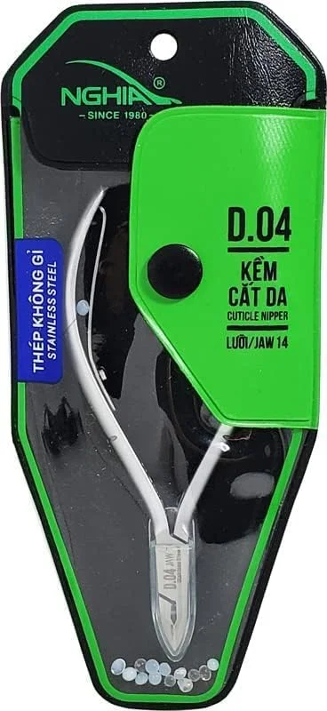 انبرک حرفه ای استیل ضد زنگ ناخن Nghia YIERSAN مدل C-05 (D-04) با تیغه 14، ابزار مانیکور و اصلاح ناخن با 1 فنر - ابزار عالی برای مراقبت از ناخن در خانه/اسپا/سالن (1 عدد) انبرک حرفه ای استیل ضد زنگ ناخن Nghia YIERSAN مدل C-05 (D-04) با تیغه 14، ابزار مانیکور و اصلاح ناخن با 1 فنر - ابزار عالی برای مراقبت از ناخن در خانه/اسپا/سالن (1 عدد)