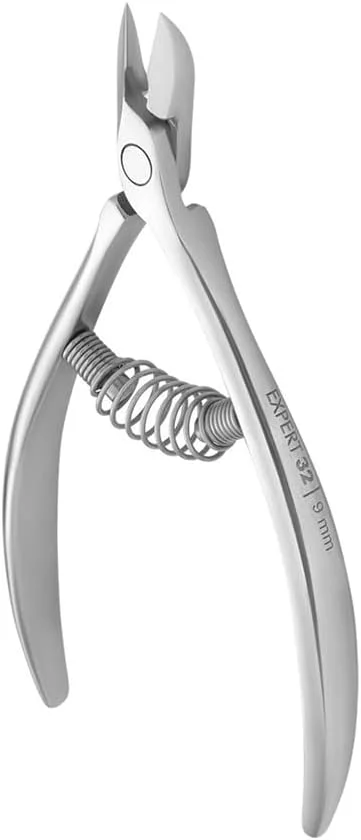گوشت گیر ناخن، قیچی حرفه ای و تیز گوشت گیر، ابزار مانیکور و پدیکور استیل ضد زنگ برای ناخن های دست و پا مدل NIPPERS EXPERT 32 9 MM NE-32-9