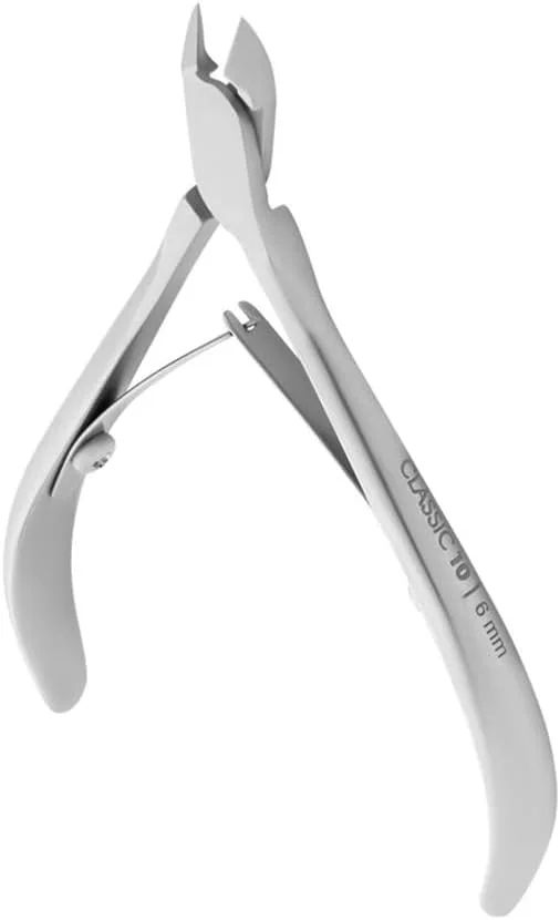 گوشت گیر ناخن، قیچی گوشت گیر حرفه ای و تیز، ابزار مانیکور و پدیکور از جنس استیل ضد زنگ برای ناخن های دست و پا مدل NC-10-6