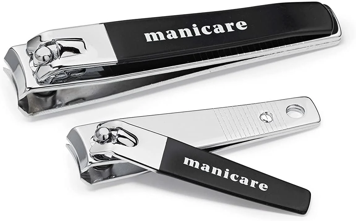 ست دو عددی ناخن گیر مانیکر، ساخته شده از استیل ضد زنگ، شامل ناخن گیر کوچک و متوسط برای اصلاح دقیق ناخن های دست و پا، تیغه حرفه ای، مناسب برای استفاده در منزل یا سالن های مانیکور و پدیکور ست دو عددی ناخن گیر مانیکر، ساخته شده از استیل ضد زنگ، شامل ناخن گیر کوچک و متوسط برای اصلاح دقیق ناخن های دست و پا، تیغه حرفه ای، مناسب برای استفاده در منزل یا سالن های مانیکور و پدیکور