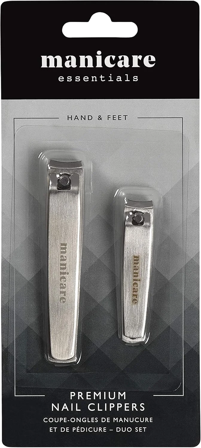 ست دو عددی ناخن گیر مانیکر پریمیوم، استیل ضد زنگ، ناخن گیر کوچک و متوسط برای پیرایش دقیق ناخن های پا و دست، تیغه حرفه ای، بادوام، ایده آل برای مانیکور و پدیکور ست دو عددی ناخن گیر مانیکر پریمیوم، استیل ضد زنگ، ناخن گیر کوچک و متوسط برای پیرایش دقیق ناخن های پا و دست، تیغه حرفه ای، بادوام، ایده آل برای مانیکور و پدیکور