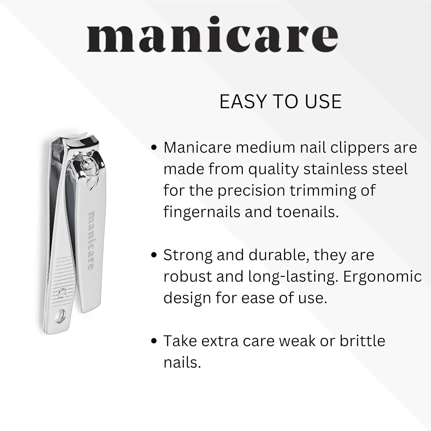 ناخن گیر متوسط مانیکر، ناخن گیر استیل ضد زنگ برای پیرایش دقیق ناخن های پا و دست، تیغه حرفه ای، بادوام، ارگونومیک، ایده آل برای کیف دستی یا مسافرت برای مانیکور و پدیکور ناخن گیر متوسط مانیکر، ناخن گیر استیل ضد زنگ برای پیرایش دقیق ناخن های پا و دست، تیغه حرفه ای، بادوام، ارگونومیک، ایده آل برای کیف دستی یا مسافرت برای مانیکور و پدیکور