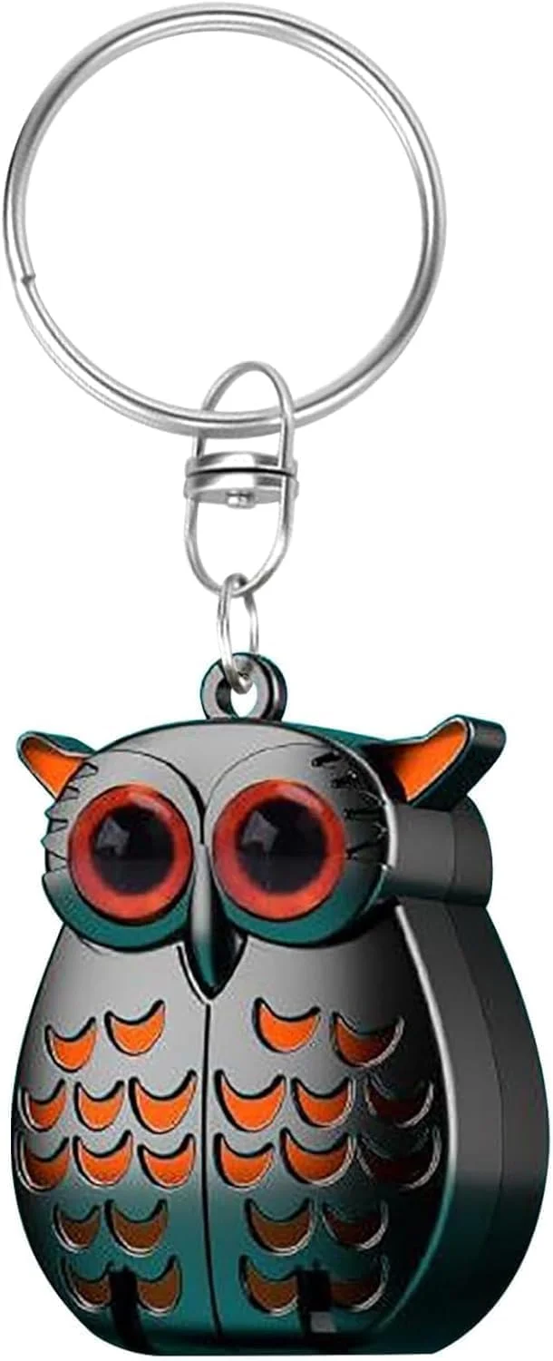 قیچی ناخن تاشو جاکلیدی یلاجوی - ناخن گیر طرح جغد قابل حمل، جمع و جور و کاربردی (مشکی)