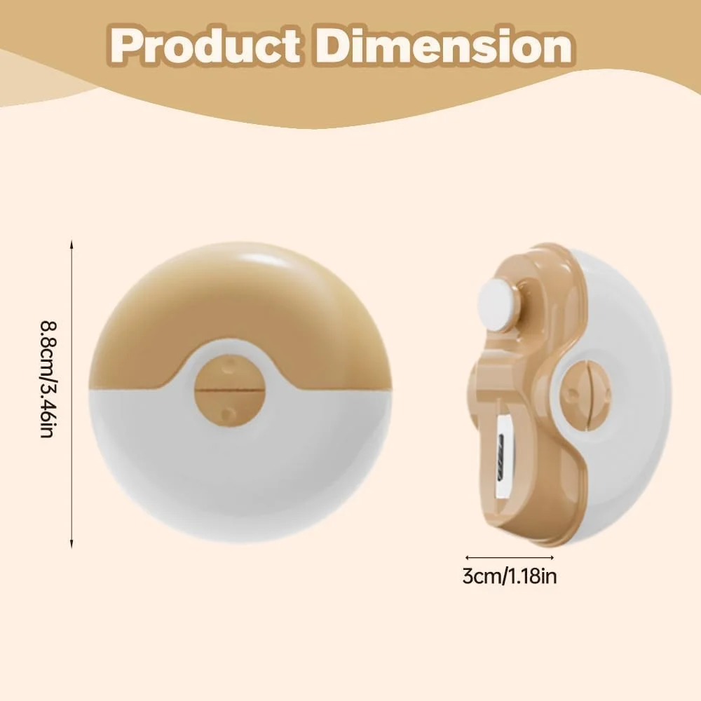 ناخن گیر برقی جدید 2 در 1 یلاژوی مدل 2025 – ماشین اصلاح و پولیش اتوماتیک با کنترل دو سرعته، تیغه های سرامیکی، چراغ LED و قابل شارژ USB – ایمن برای نوزاد، بزرگسال و سالمندان (قرمز)