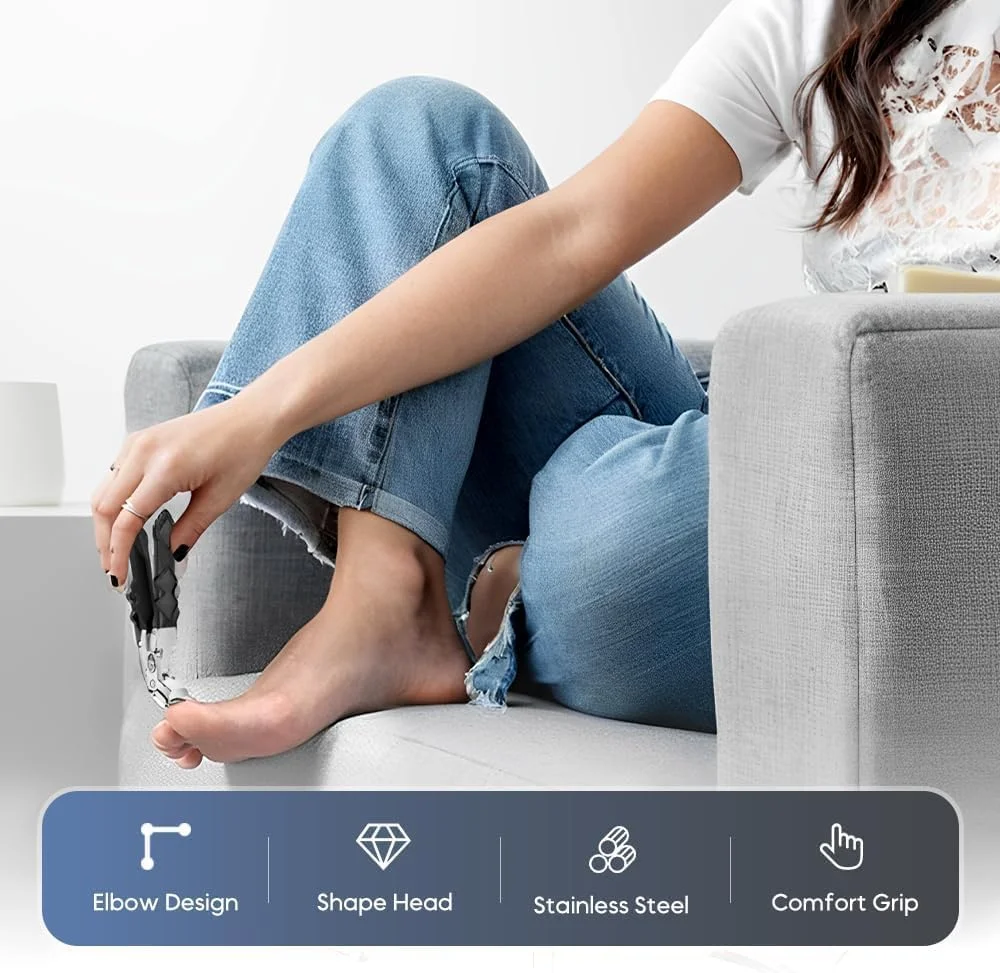 ناخن گیر یلاجوی، سر زاویه دار بزرگ و فک پهن - ناخن گیر آسان برای ناخن های ضخیم با دسته بلند برای سالمندان، آقایان و خانم ها - 1 عدد ناخن گیر یلاجوی، سر زاویه دار بزرگ و فک پهن - ناخن گیر آسان برای ناخن های ضخیم با دسته بلند برای سالمندان، آقایان و خانم ها - 1 عدد