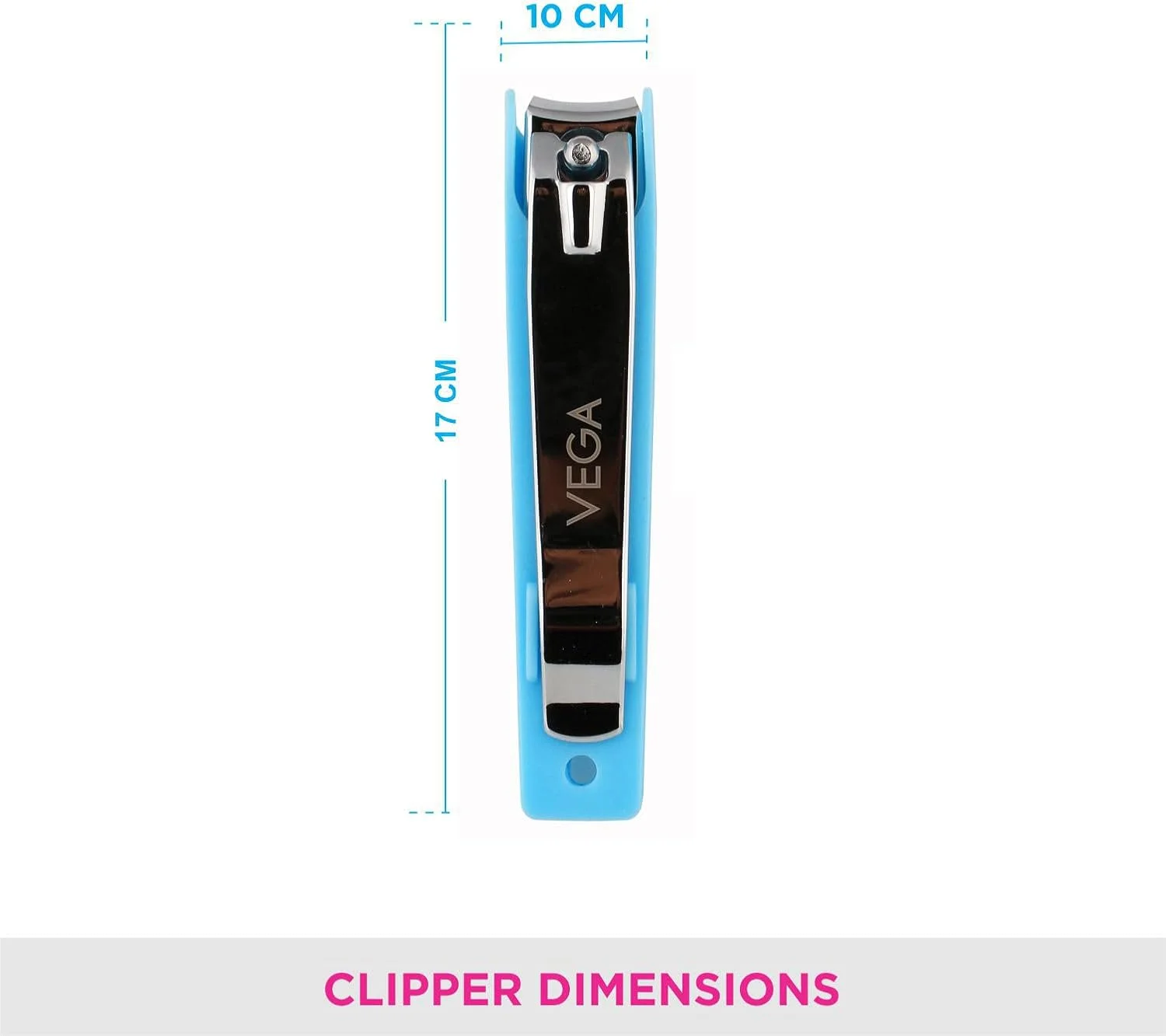 ناخن گیر بزرگ وگا با ذره بین، نقره ای، 55 گرم ناخن گیر بزرگ وگا با ذره بین، نقره ای، 55 گرم