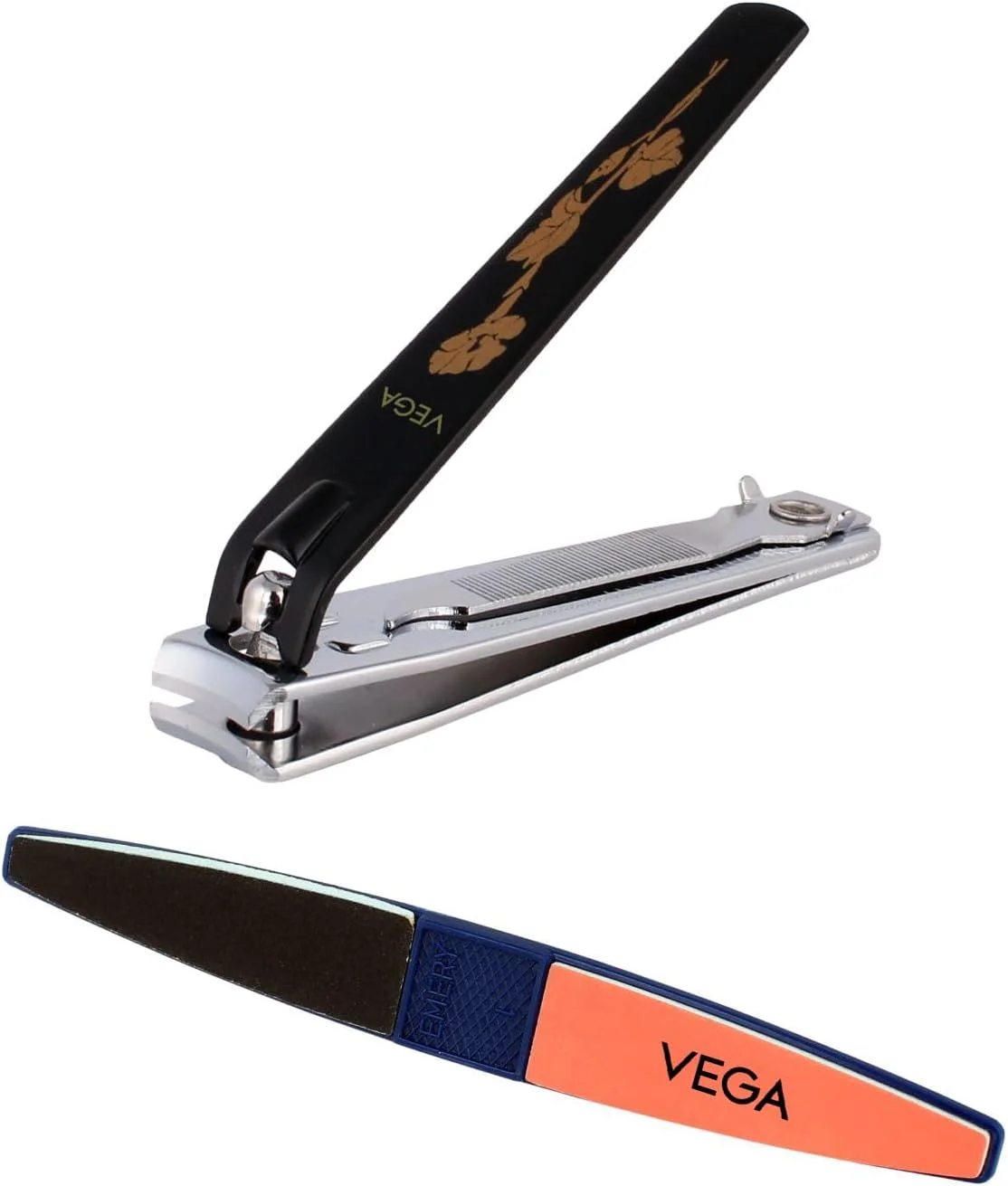 ناخن گیر بزرگ و برس ناخن وگا، 2 عددی