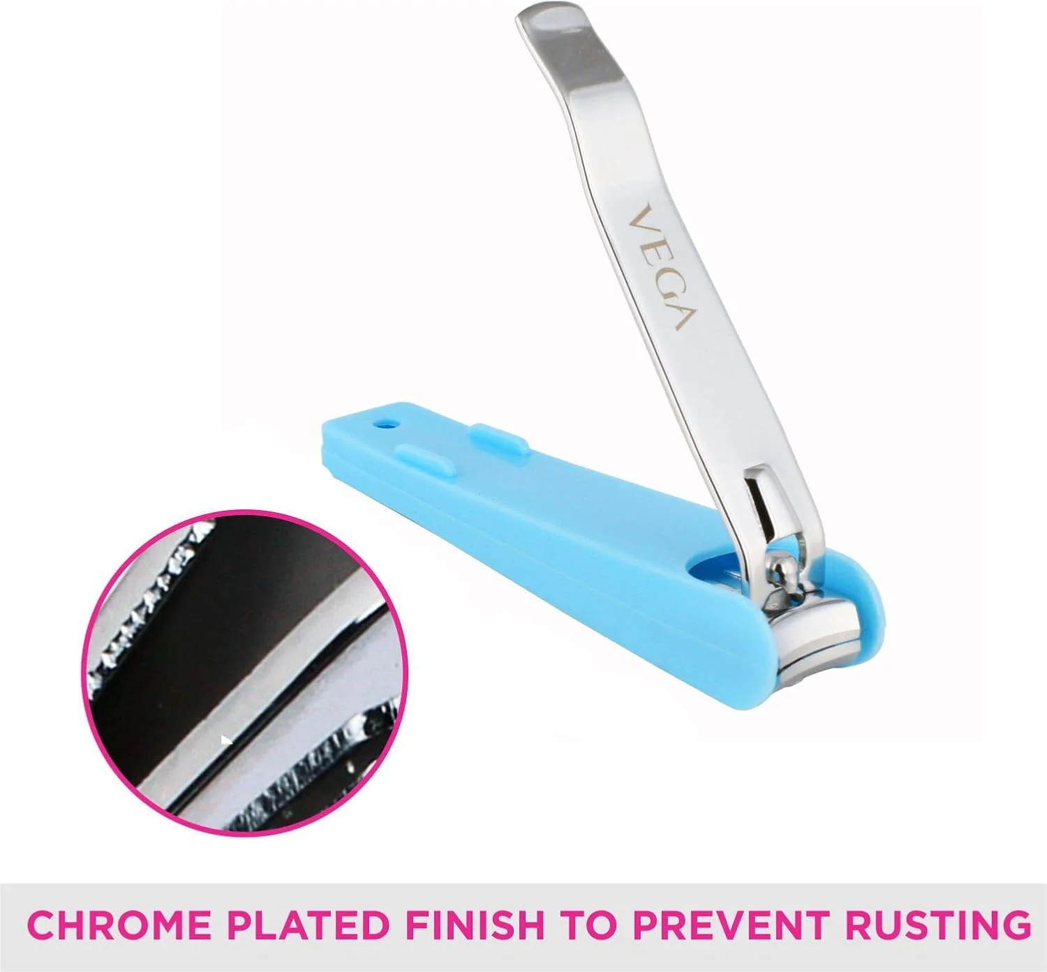 ناخن گیر بزرگ وگا با ذره بین، نقره ای، 55 گرم ناخن گیر بزرگ وگا با ذره بین، نقره ای، 55 گرم