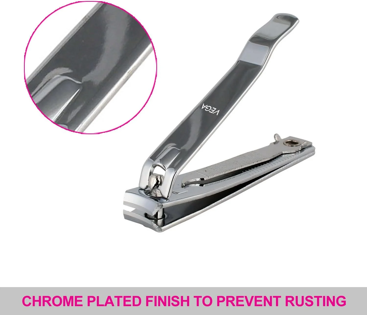 ناخن گیر بزرگ وگا، نقره ای (بسته 2 عددی) ناخن گیر بزرگ وگا، نقره ای (بسته 2 عددی)