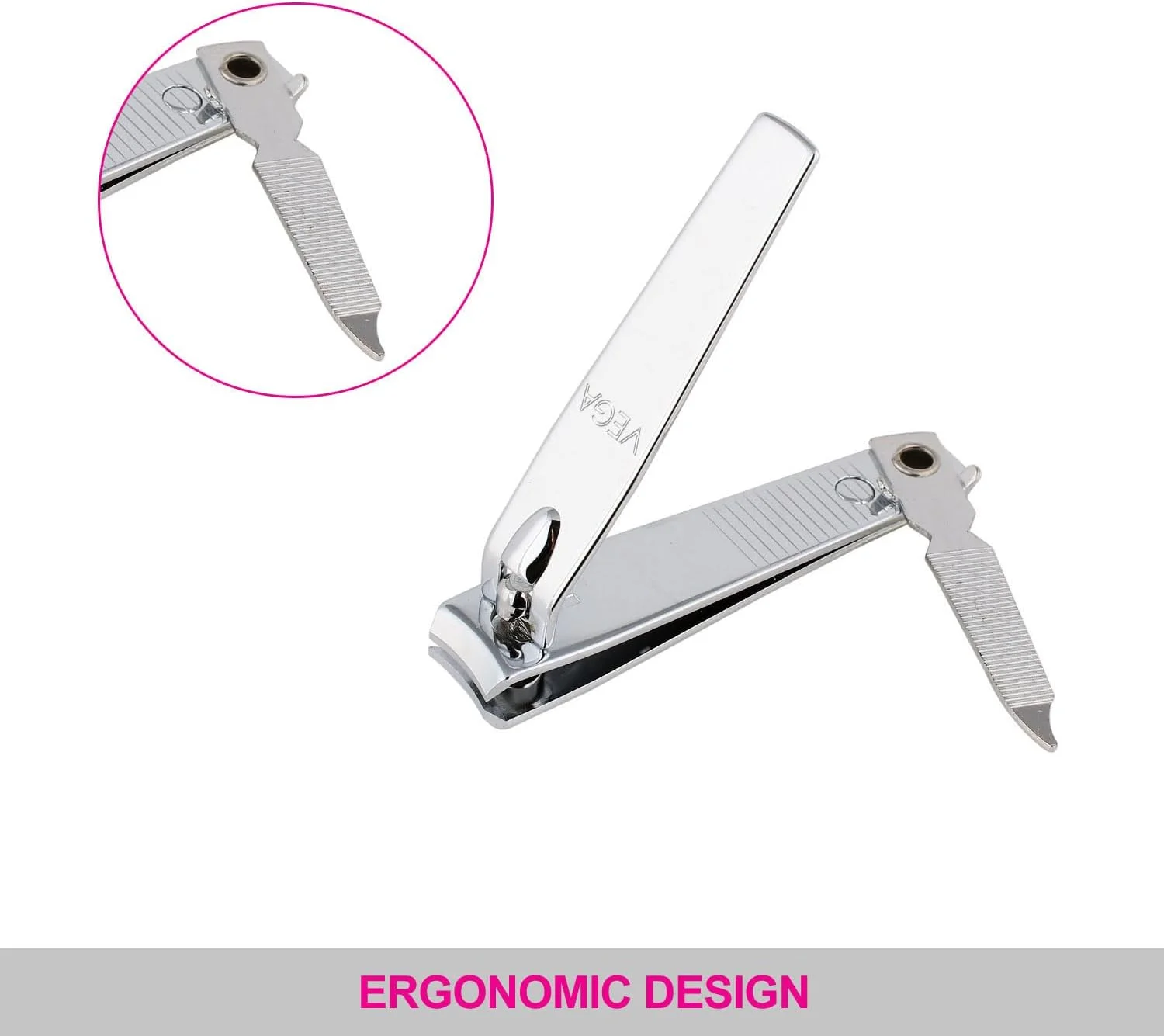 ناخن گیر کوچک وگا، نقره ای (بسته 2 عددی) ناخن گیر کوچک وگا، نقره ای (بسته 2 عددی)