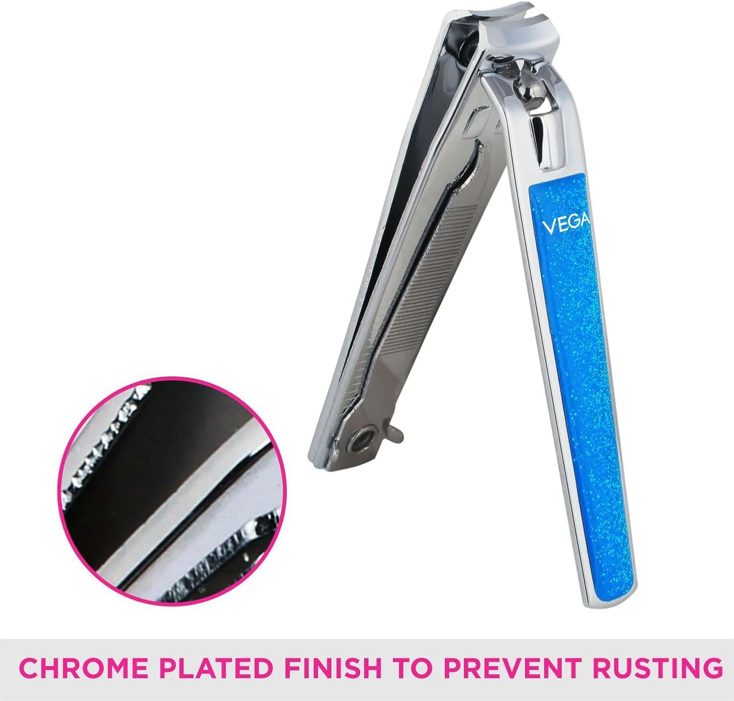 ناخن گیر بزرگ وگا، نقره ای (بسته 2 عددی) ناخن گیر بزرگ وگا، نقره ای (بسته 2 عددی)