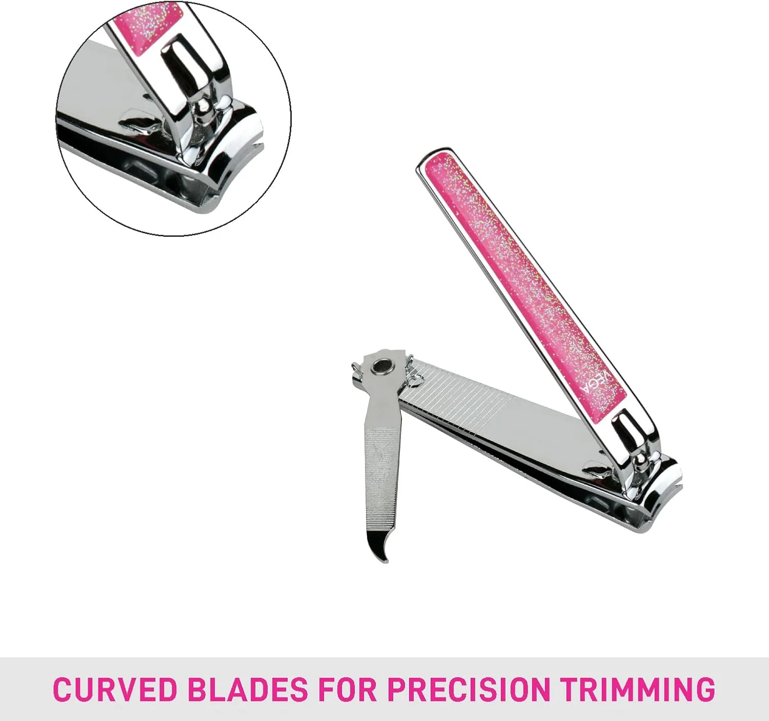 جعبه ۱۰ عددی ناخن گیر بزرگ ویگا، اکلیلی جعبه ۱۰ عددی ناخن گیر بزرگ ویگا، اکلیلی