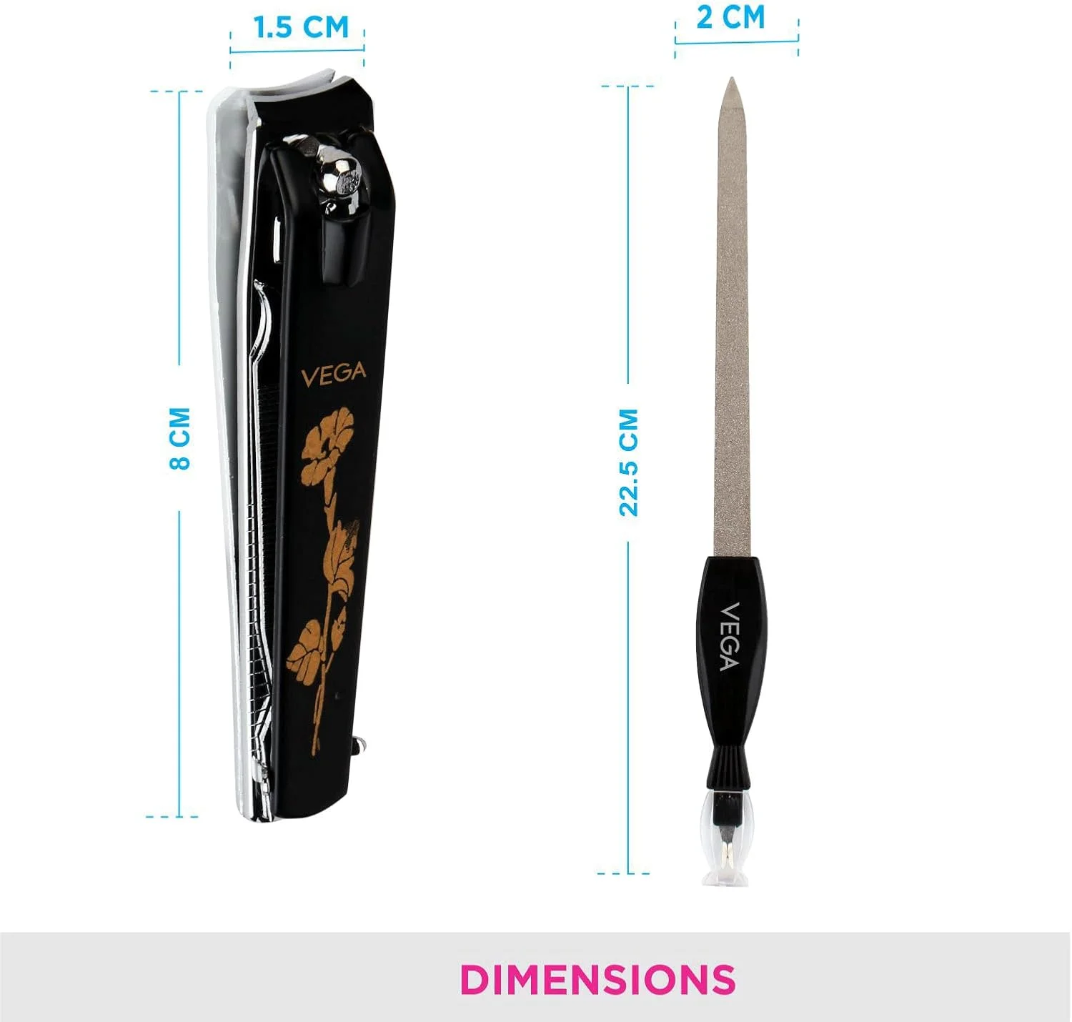 سوهان ناخن بزرگ و با کیفیت وگا، 2 عدد