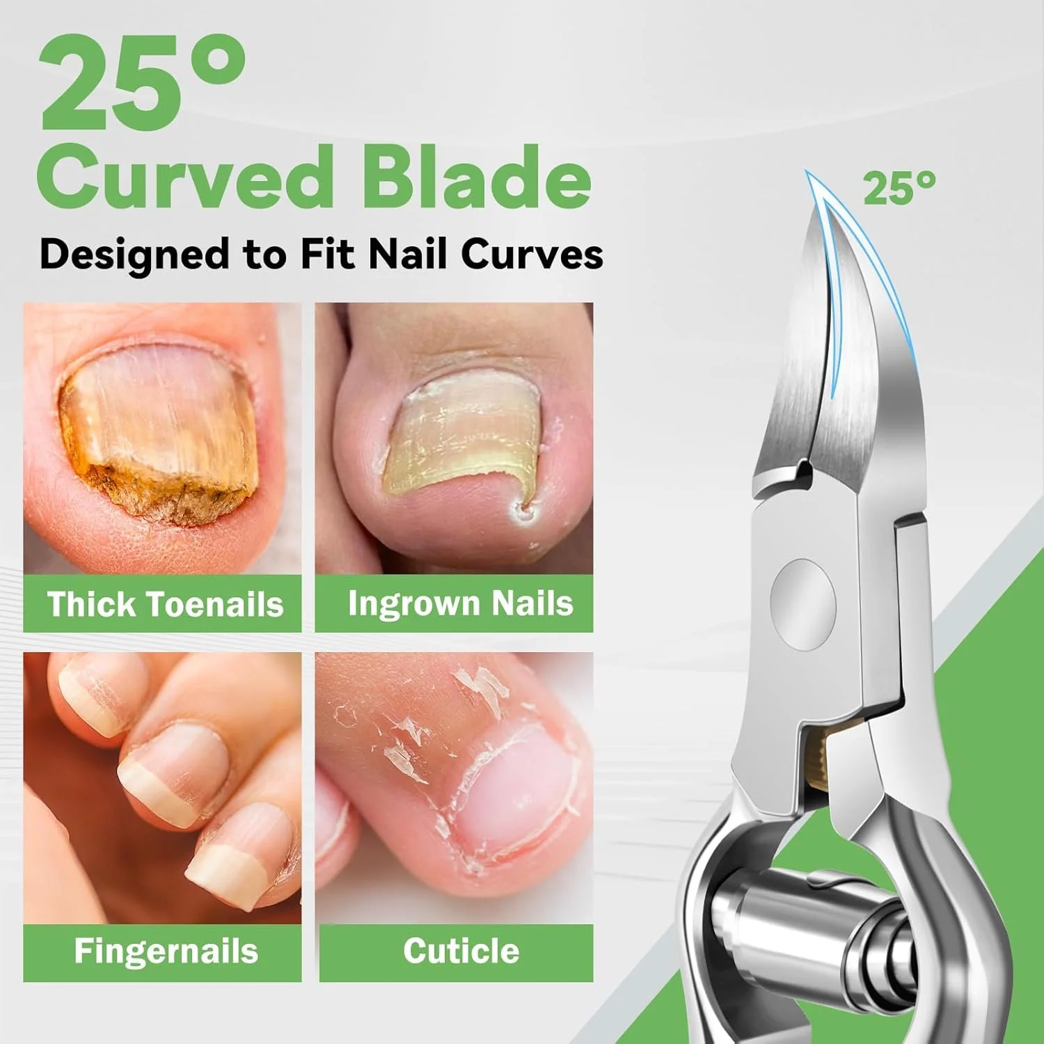 ست ۳ تکه ناخن گیر پا فرورفته KASTWAVE ? ناخن گیر پا استیل ضد زنگ سنگین با دسته ارگونومیک بلند | تیغه های زاویه دار برای ناخن های ضخیم، سالمندان (بالابر ناخن، سوهان و کیف چرمی) ست ۳ تکه ناخن گیر پا فرورفته KASTWAVE ? ناخن گیر پا استیل ضد زنگ سنگین با دسته ارگونومیک بلند | تیغه های زاویه دار برای ناخن های ضخیم، سالمندان (بالابر ناخن، سوهان و کیف چرمی)