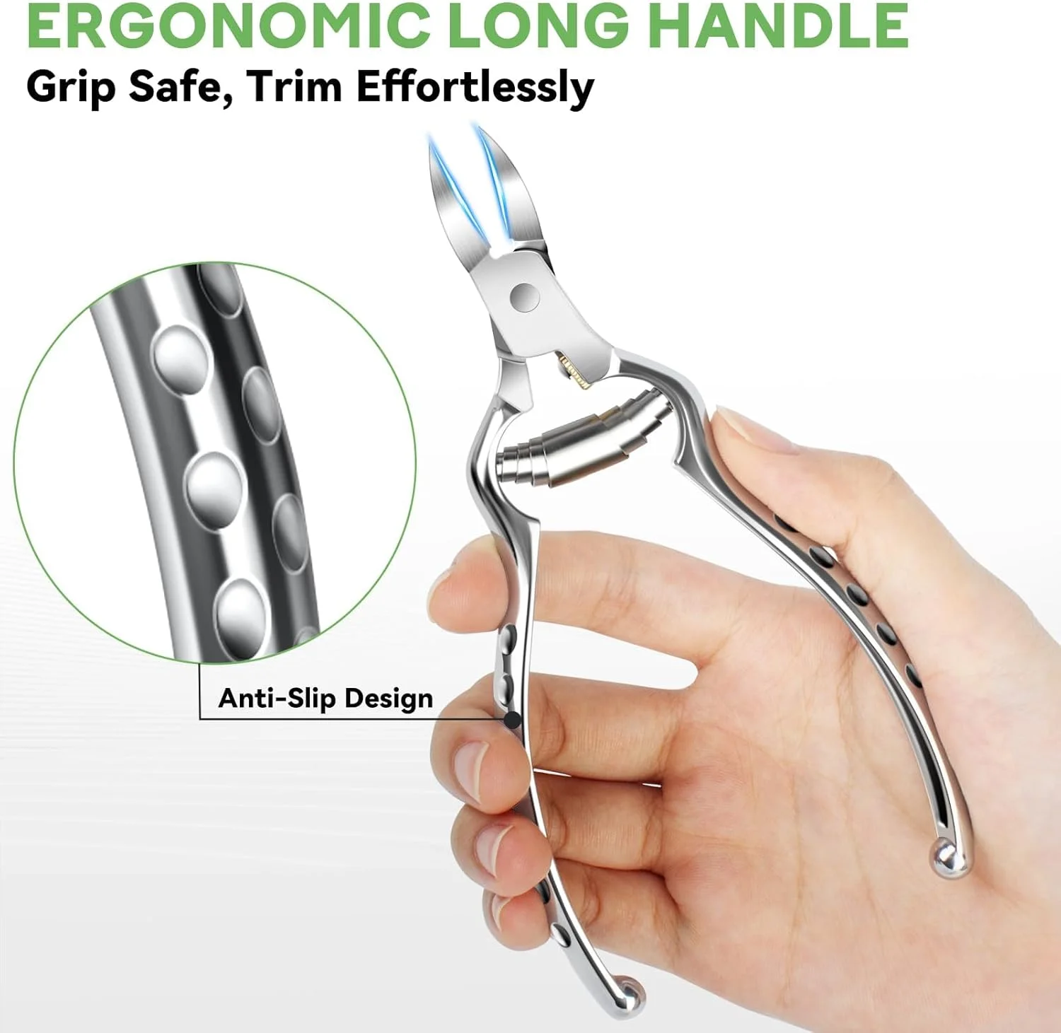 ست ۳ تکه ناخن گیر پا فرورفته KASTWAVE ? ناخن گیر پا استیل ضد زنگ سنگین با دسته ارگونومیک بلند | تیغه های زاویه دار برای ناخن های ضخیم، سالمندان (بالابر ناخن، سوهان و کیف چرمی) ست ۳ تکه ناخن گیر پا فرورفته KASTWAVE ? ناخن گیر پا استیل ضد زنگ سنگین با دسته ارگونومیک بلند | تیغه های زاویه دار برای ناخن های ضخیم، سالمندان (بالابر ناخن، سوهان و کیف چرمی)