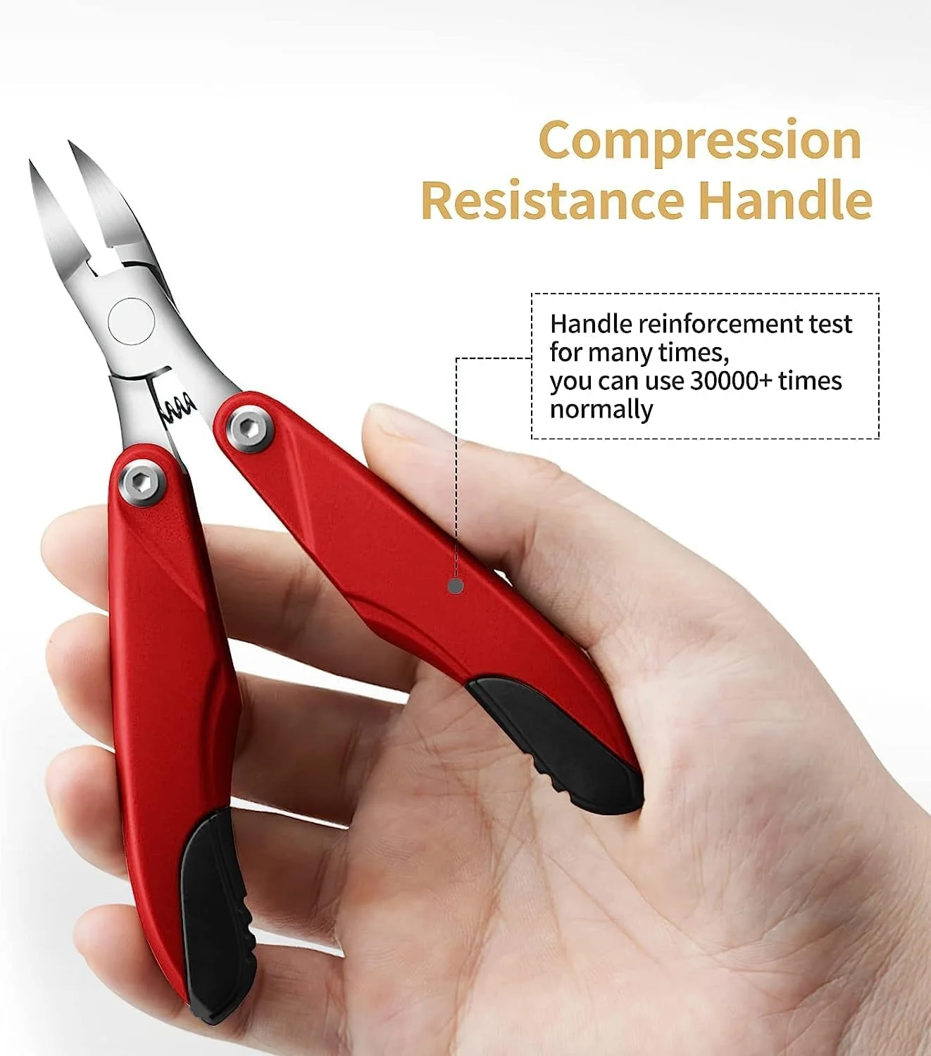 ناخن گیر انگشت شست پای 3 در 1 مقاوم KASTWAVE برای بزرگسالان - طراحی تاشو، ایده آل برای آقایان و سالمندان (قرمز-مشکی) ناخن گیر انگشت شست پای 3 در 1 مقاوم KASTWAVE برای بزرگسالان - طراحی تاشو، ایده آل برای آقایان و سالمندان (قرمز-مشکی)