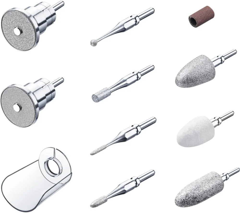 سری های جایگزین مانیکور + پدیکور Beurer سازگار با مدل MP62، سری های سوهان ناخن برقی یاقوت کبود و نمدی با کیفیت بالا به همراه 30 عدد سمباده یکبار مصرف