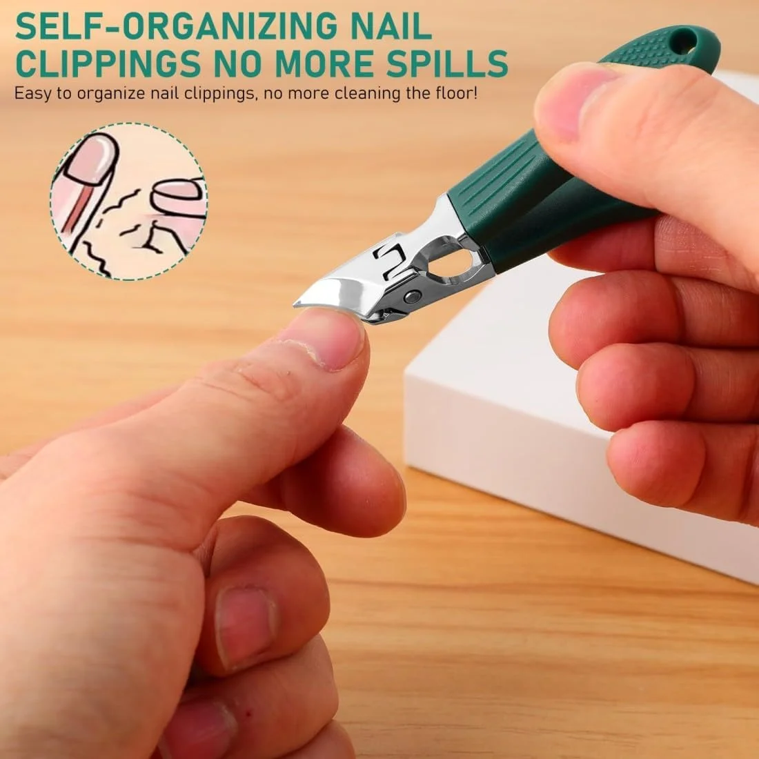 ست ناخن گیر حرفه ای، استیل ضد زنگ بادوام، ضد پاشش، نوک قلاب عقابی سبک وزن، قابل حمل و راحت، مخصوص مسافرت، ابزار زیبایی برای مسافرت، مردان، زنان، سالمندان ست ناخن گیر حرفه ای، استیل ضد زنگ بادوام، ضد پاشش، نوک قلاب عقابی سبک وزن، قابل حمل و راحت، مخصوص مسافرت، ابزار زیبایی برای مسافرت، مردان، زنان، سالمندان